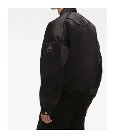 Moose Knuckles Courville Bomber Jacket For Men In Black