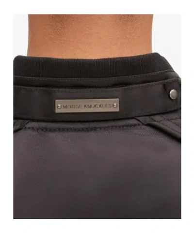 Moose Knuckles Courville Bomber Jacket For Men In Black