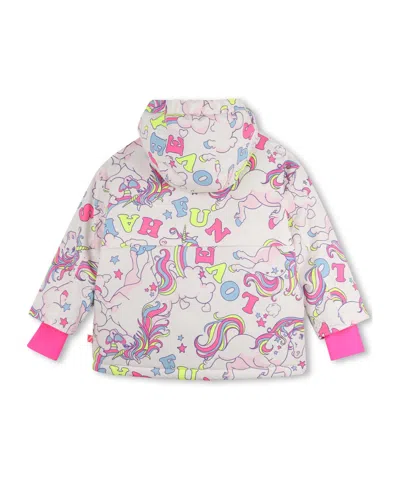Billieblush Unicorn-patterned Padded Jacket In Multi