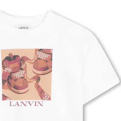 Lanvin Sneaker-print T-shirt In White