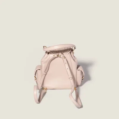 Miu Miu Logo Backpack In Pink