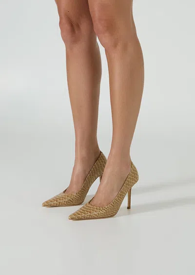 Tony Bianco Niki Tan Python In Tan Python