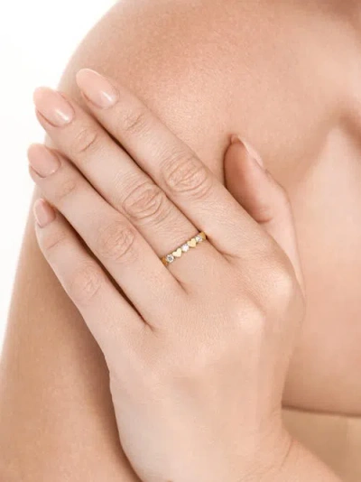 Devata Heart Lab Grown Diamond Ring In Gold