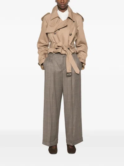 Rossi Nevin Check-pattern Wide-leg Trousers In Multi