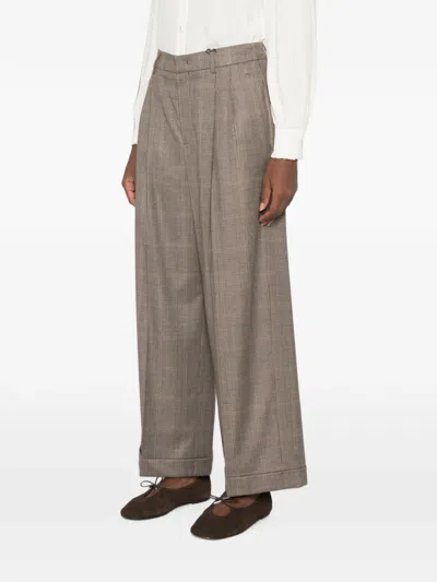 Rossi Nevin Check-pattern Wide-leg Trousers In Multi