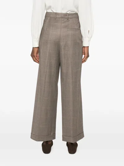 Rossi Nevin Check-pattern Wide-leg Trousers In Multi