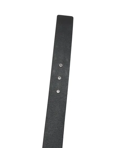 Pre-owned Chanel Cc Reversible Belt, Size 85 In Black