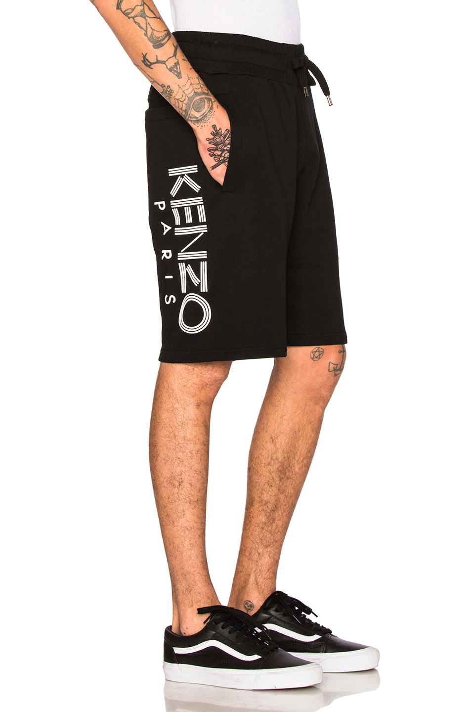 kenzo logo shorts