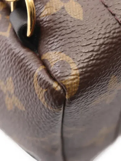 Pre-owned Louis Vuitton Mini Palm Springs Monogram Backpack In Brown