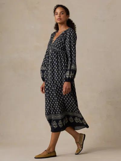 Faherty Maia Dress In Eclipse Blossom