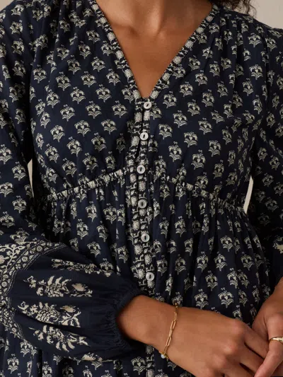 Faherty Maia Dress In Eclipse Blossom