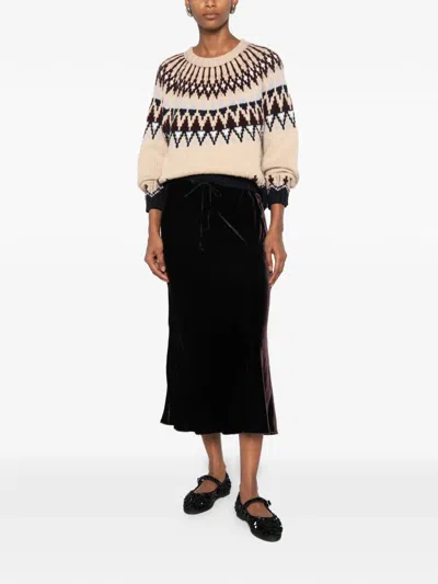 Forte Forte Drawstring Midi Skirt In Multi