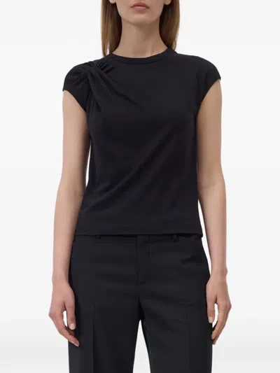 Closed Knotted-detail T-shirt In Black