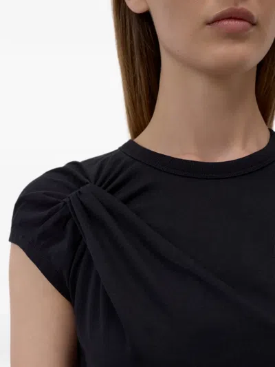 Closed Knotted-detail T-shirt In Black