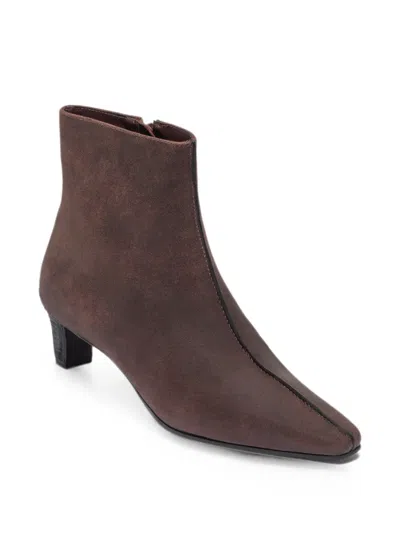 Bernardo 50mm Everett Leather Ankle Booties In Brown