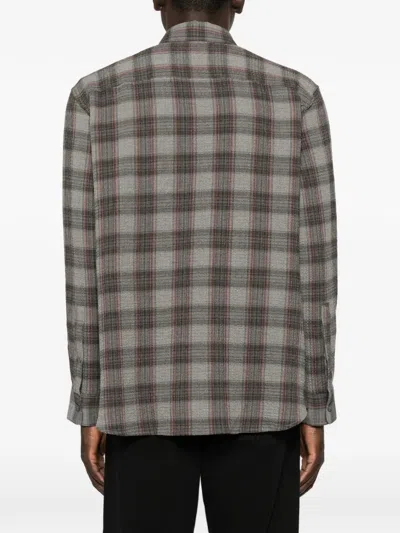 Sunflower Studio Checked-pattern Shirt In Gray