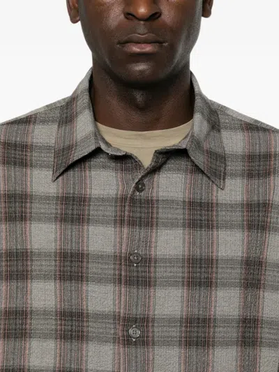 Sunflower Studio Checked-pattern Shirt In Gray