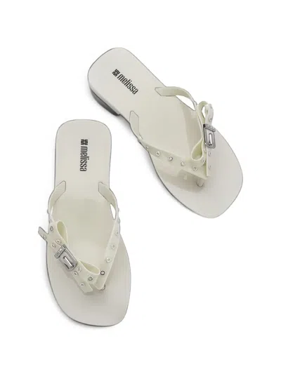 Melissa Harmonic Squared Bow-detail Flip-flops In Multi