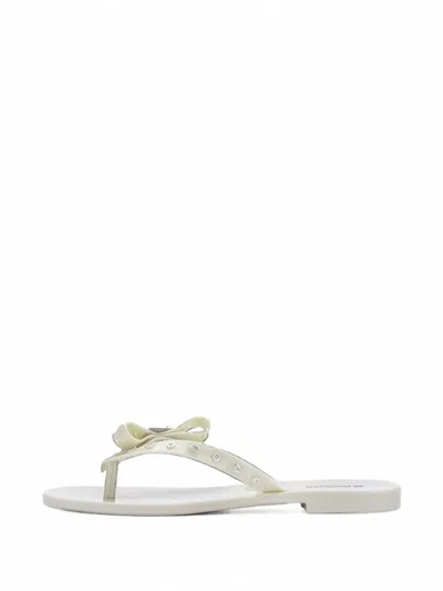 Melissa Harmonic Squared Bow-detail Flip-flops In Multi