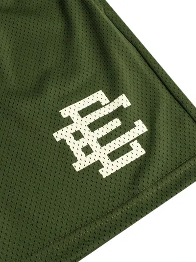 Eric Emanuel Ee Basic Logo-print Shorts In Green