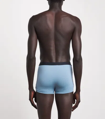Hanro Micro-touch Boxer Briefs In Blue