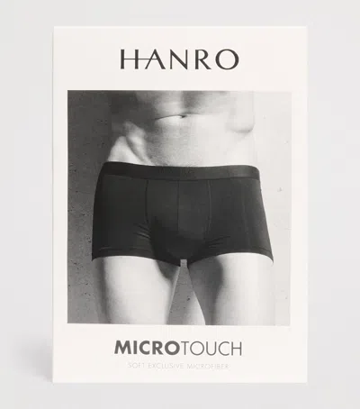 Hanro Micro-touch Boxer Briefs In Blue