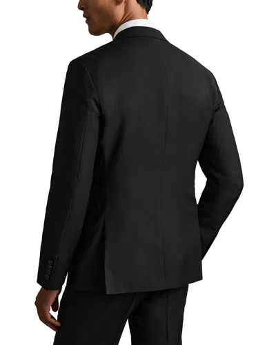 Reiss Aspire Notch Plain Wool Formal Jacket In Black