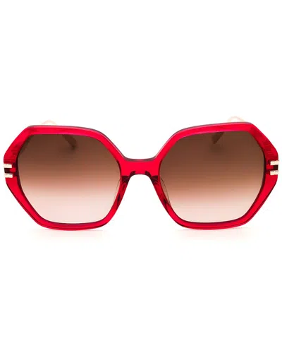 Chopard Geometric-frame Sunglasses In Yellow