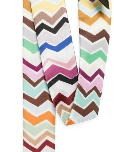 Missoni Zig-zag Pattern Scarf In Multi