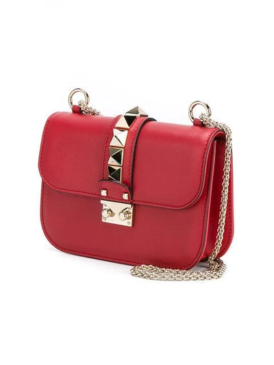 Shop Valentino Glam Lock Bag In Red