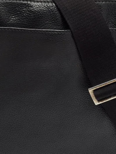 Pre-owned Prada Zip-pocket Messenger Bag In 黑色