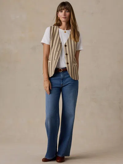 Faherty Summit Vest In White