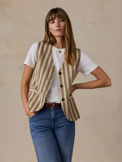 Faherty Summit Vest In White