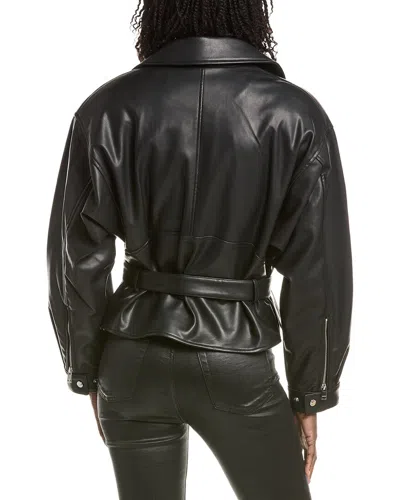 Lamarque Biker Jacket In Black