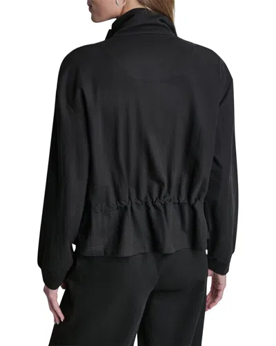 Dkny Arid Pique Technical Jacket In Black