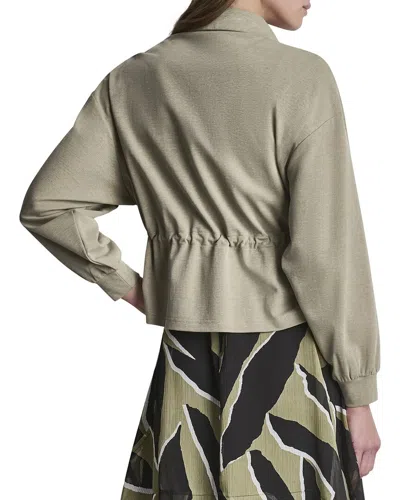 Dkny Arid Pique Technical Jacket In Green