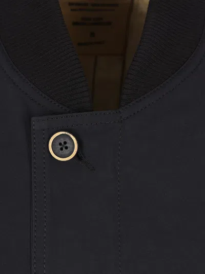 Uma Wang Oversized Bomber-collar Coat In Black