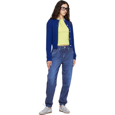 Diesel Blue D-mile-flat Sneakers In Multi