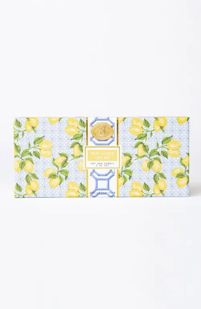 8 Oak Lane 3-piece Mini Soy Wax Candle Set In White