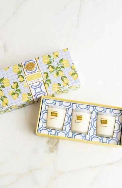 8 Oak Lane 3-piece Mini Soy Wax Candle Set In White