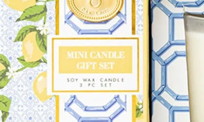 8 Oak Lane 3-piece Mini Soy Wax Candle Set In White