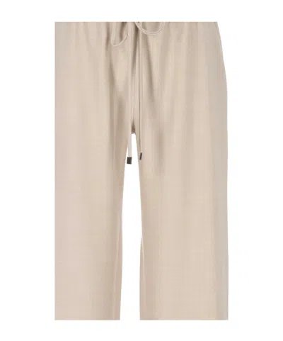 Antonelli Drawstring Elasticated Trousers In Neutral