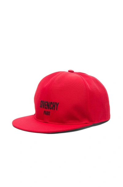 Shop Givenchy Cap In Red