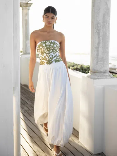 Diarrablu Genie Pants In Solid Blanc
