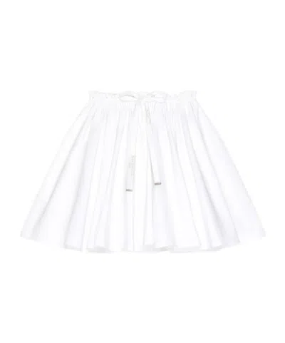 Givenchy Drawstring Mini Pleated Skirt In White