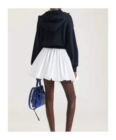 Givenchy Drawstring Mini Pleated Skirt In White