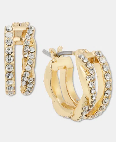 Givenchy Extra-small Pave Split-hoop Earrings, 0.36" In Red