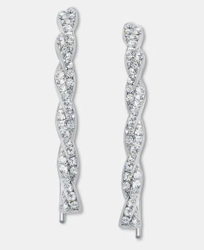 Givenchy Pave Twist Threader Earrings In Yellow