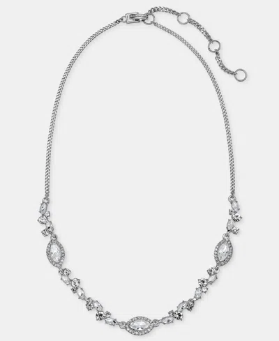 Givenchy Crystal Statement Necklace, 16" + 3" Extender In White