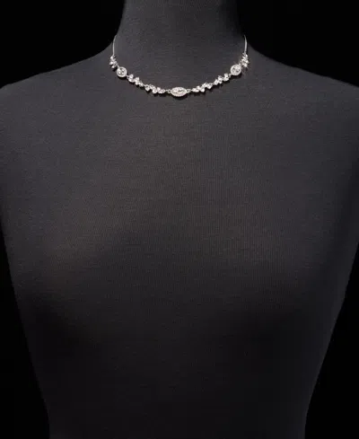 Givenchy Crystal Statement Necklace, 16" + 3" Extender In White